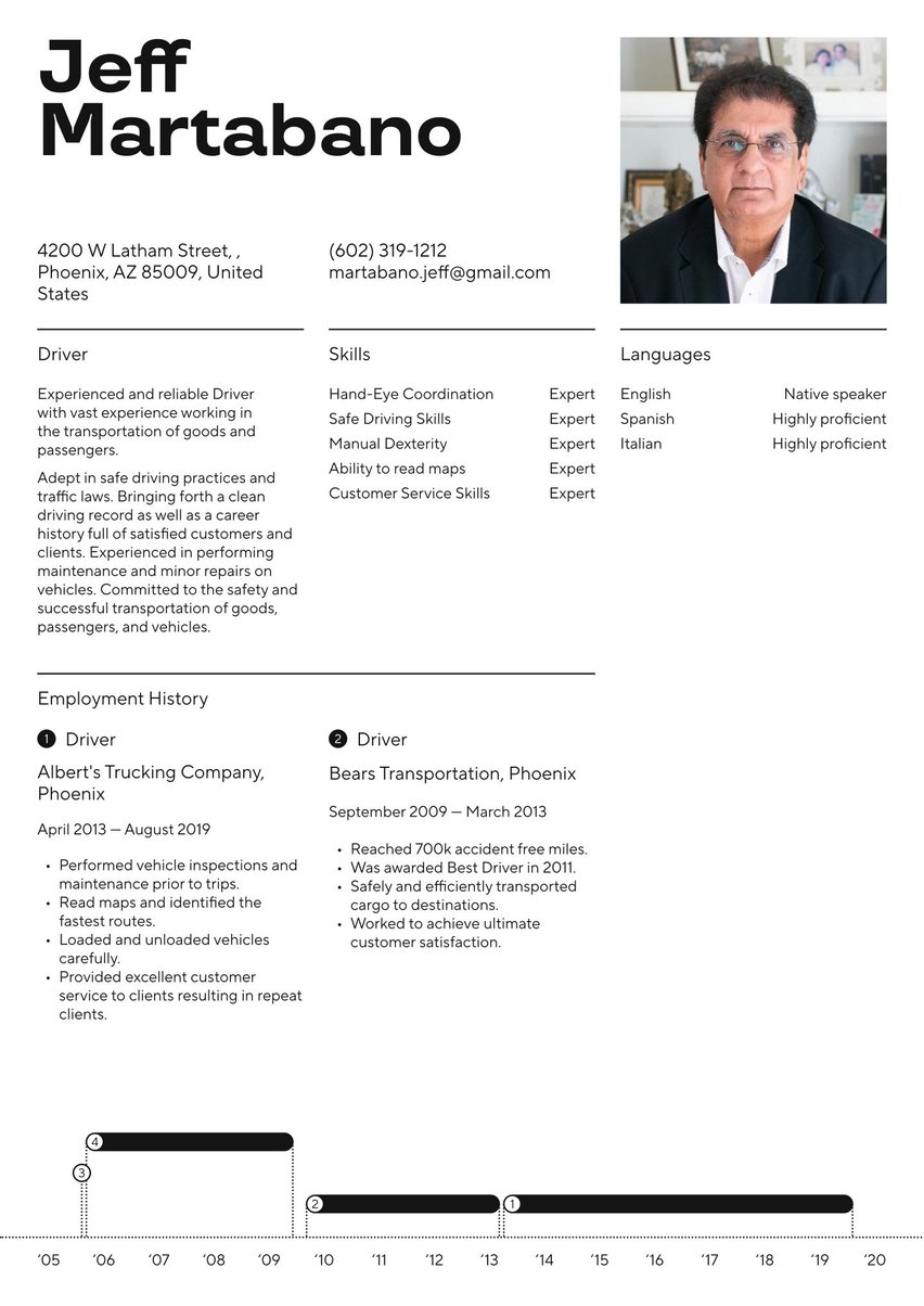 Boston resume template